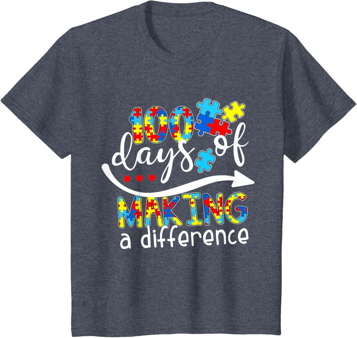 Autism 100 Days 100th day of school teacher autism awareness