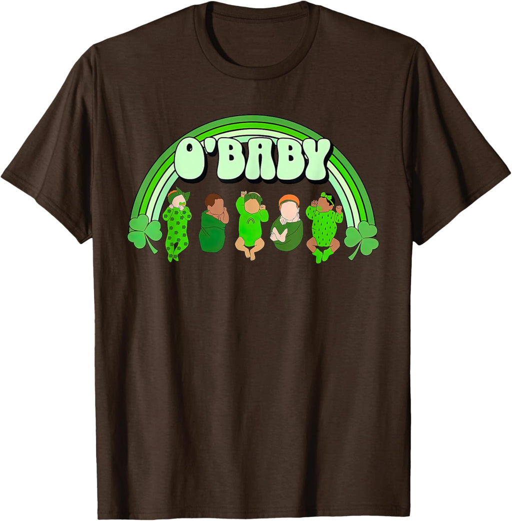 Rainbow Labor And Delivery Nurse Saint Patrick's Day NICU