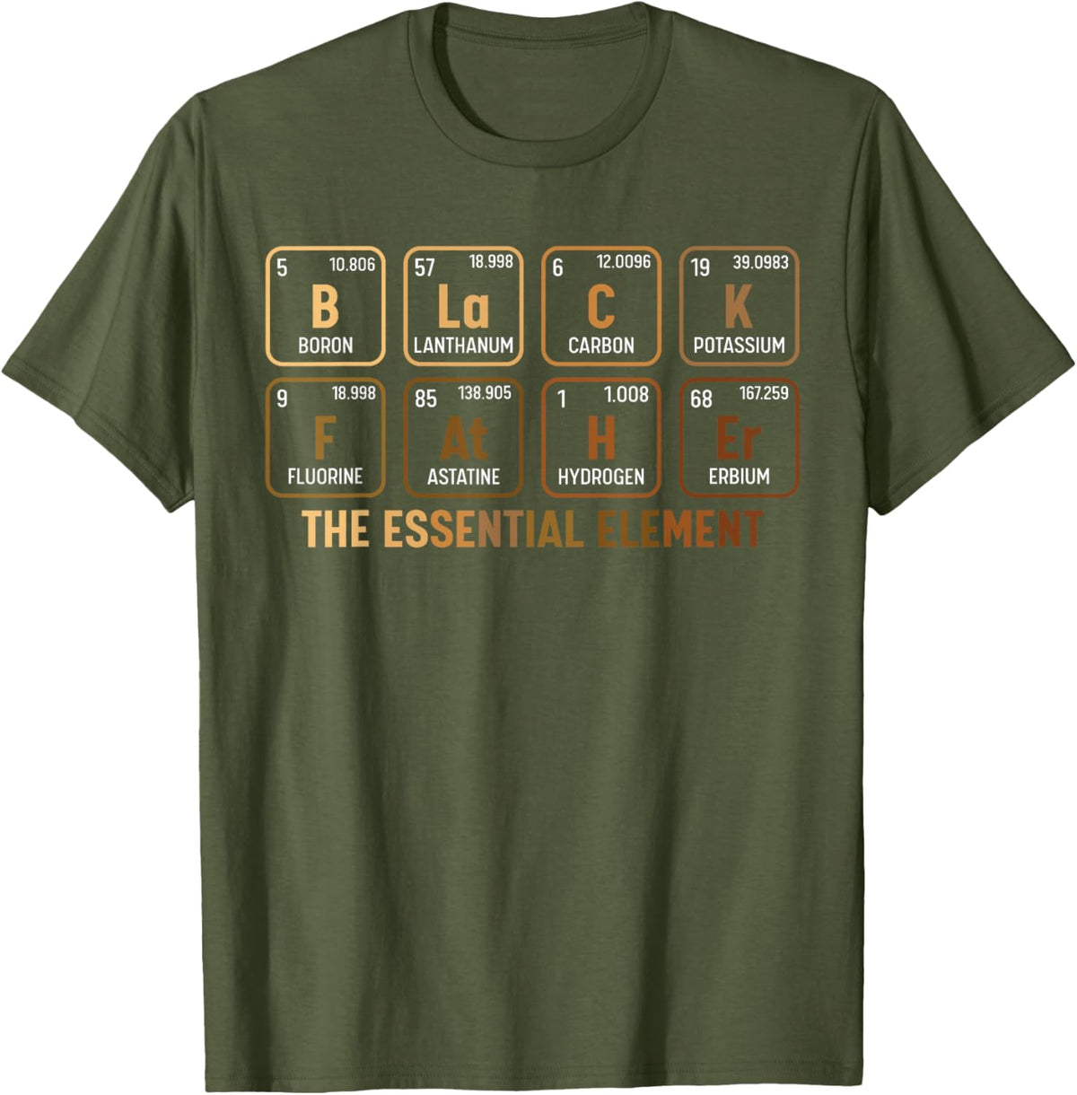 Mens Black Father's Day Black Dad Black Father Essential Element
