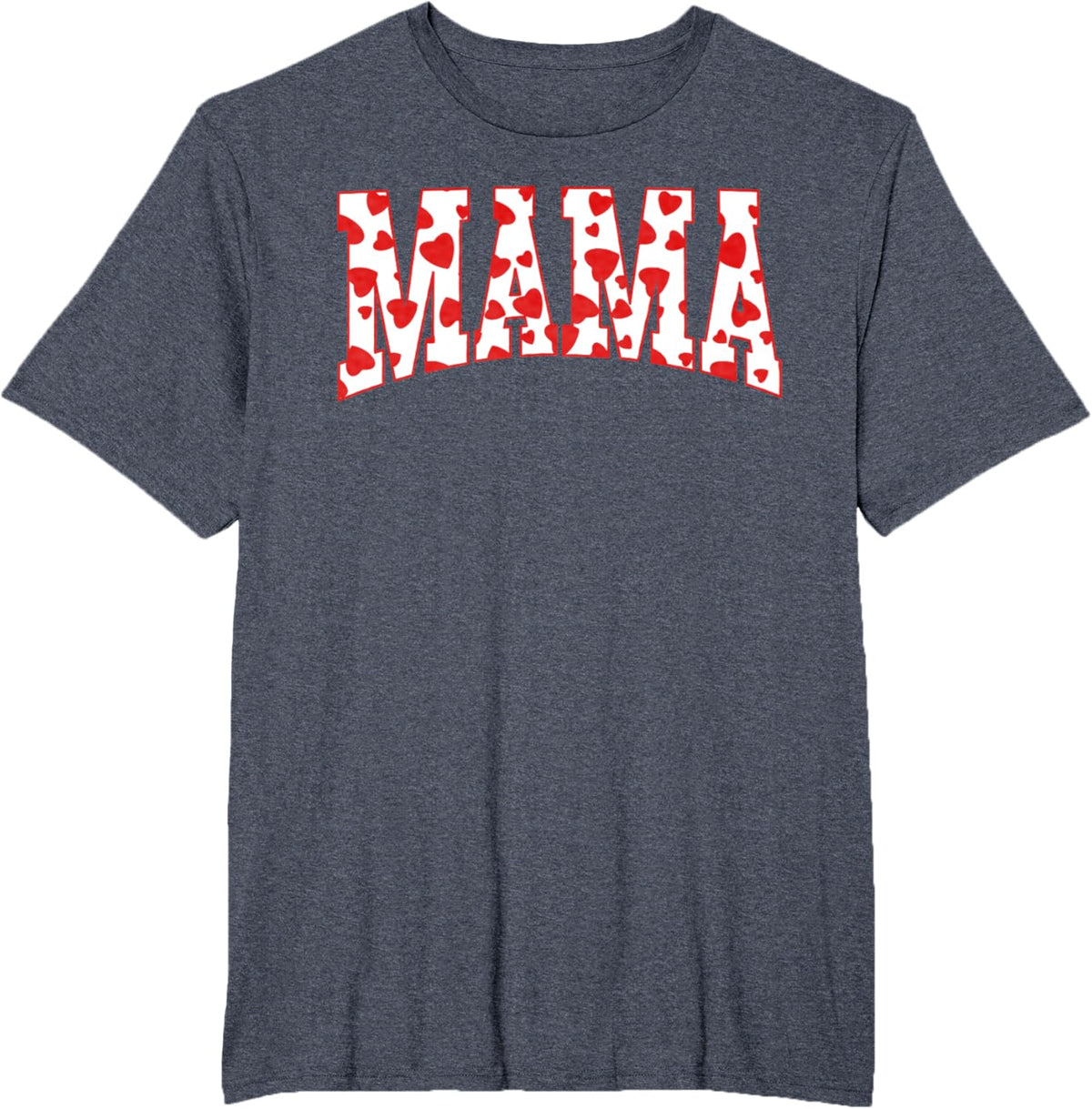 Mama Valentine Heart Valentines Day Family Matching Funny Mother Shirt